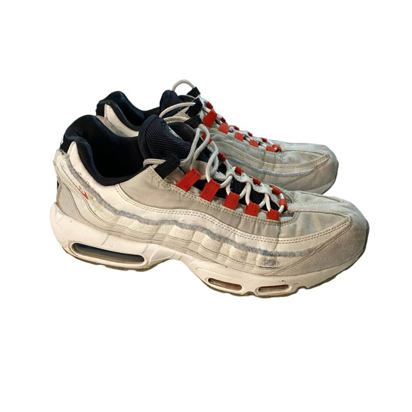 Nike Air Max 95 Light Bone Habanero Red DQ0268-002 Mens Sz 12